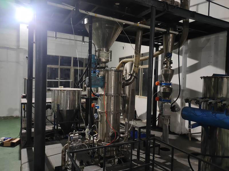 湖南某鋰電材料公司：碳酸鋰氣流磨粉碎生產(chǎn)線-MQW40氣流磨